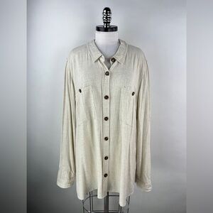 💚 3106. Oversized Button Front Tunic